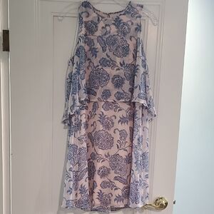 Tommy Hilfiger Blue and White High Low Sundress